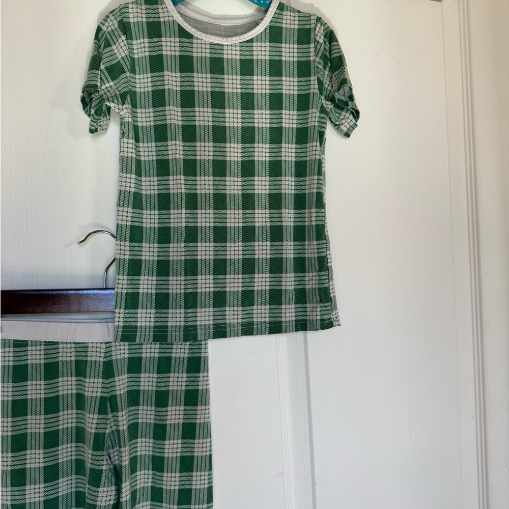 Kids’ Coco Moon Green Palaka Pajama Set (4/5)